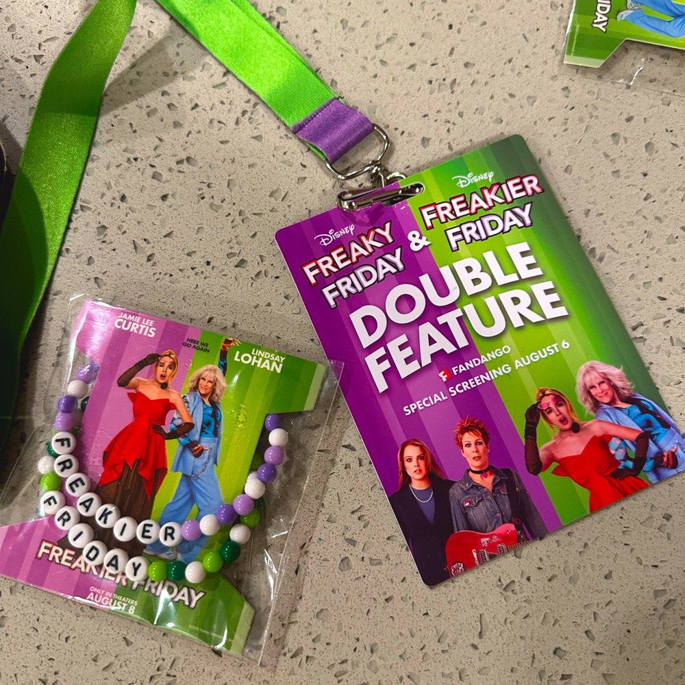 Freaky Friday / freakier friday Double Feature Lanyard and Bracelet Set